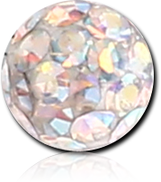 STERILE CLEAR EPOXY COATED VALUE CRYSTALINE JEWELED MICRO BALL