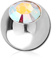 STERILE SURGICAL STEEL GRADE 316L OPTIMA CRYSTAL JEWELED MICRO BALL