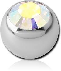 STERILE TITANIUM ALLOY PREMIUM CRYSTAL JEWELED BALLS