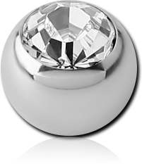 STERILE ANODISED TITANIUM ALLOY OPTIMA CRYSTAL JEWELED MICRO BALL