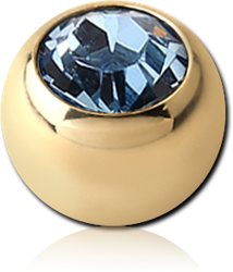 ZIRCON GOLD PVD COATED TITANIUM ALLOY OPTIMA CRYSTAL BALL