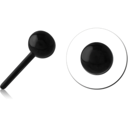 BLACK PVD COATED SURGICAL STEEL GRADE 316L THREADLESS BALL