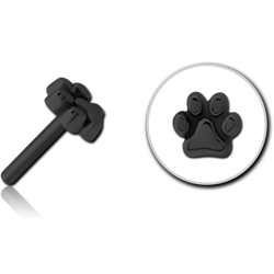 BLACK PVD COATED SURGICAL STEEL GRADE 316L THREADLESS ATTACHMENT - PAW