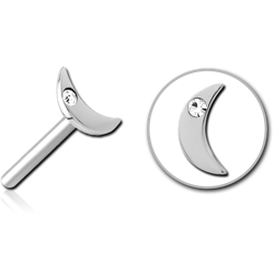 SURGICAL STEEL GRADE 316L JEWELED THREADLESS ATTACHMENT