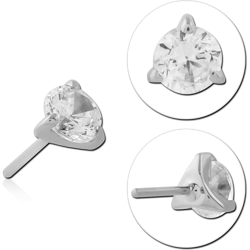 TITANIUM ALLOY JEWELED THREADLESS ATTACHMENT