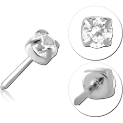 TITANIUM ALLOY JEWELED THREADLESS ATTACHMENT