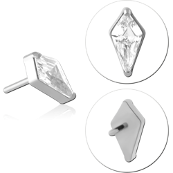 TITANIUM ALLOY JEWELED THREADLESS TOPS ATTACHMENT SIZE 2.5X5MM