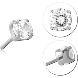 TITANIUM ALLOY JEWELED THREADLESS ATTACHMENT