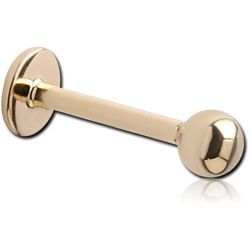 14 KARAT GOLD YELLOW MICRO LABRET