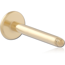 GOLD PVD 18K COATED TITANIUM ALLOY LABRET PIN