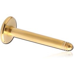GOLD PVD COATED SURGICAL STEEL GRADE 316L LABRET PIN