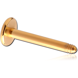 GOLD PVD COATED SURGICAL STEEL GRADE 316L MICRO LABRET PIN