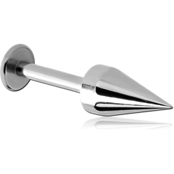 SURGICAL STEEL GRADE 316L LABRET WITH SPIKE
