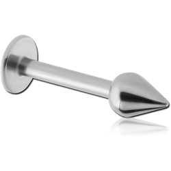 SURGICAL STEEL GRADE 316L MICRO LABRET WITH TEAR DROP CONE