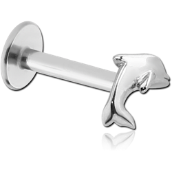 SURGICAL STEEL GRADE 316L DOLPHIN MICRO LABRET