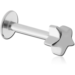 SURGICAL STEEL GRADE 316L STAR MICRO LABRET