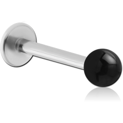 SURGICAL STEEL GRADE 316L MICRO LABRET WITH UV BALL