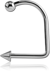 SURGICAL STEEL GRADE 316L MICRO LIP HOOP WITH CONE