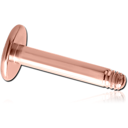 ROSE GOLD PVD COATED SURGICAL STEEL GRADE 316L LABRET PIN