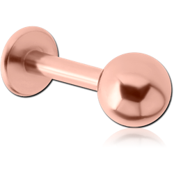 ROSE GOLD PVD COATED SURGICAL STEEL GRADE 316L LABRET