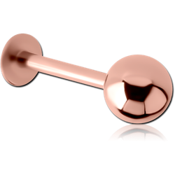 ROSE GOLD PVD COATED SURGICAL STEEL GRADE 316L MICRO LABRET