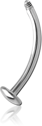 TITANIUM ALLOY CURVED MICRO LABRET PIN