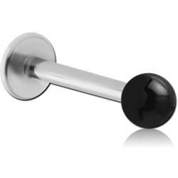 STERILE SURGICAL STEEL GRADE 316L LABRET WITH UV BALL