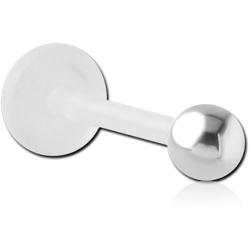 STERILE BIOFLEX THREADED MICRO LABRET WITH SURGICAL STEEL GRADE 316L BALL