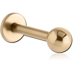 ZIRCON GOLD PVD COATED TITANIUM ALLOY LABRET