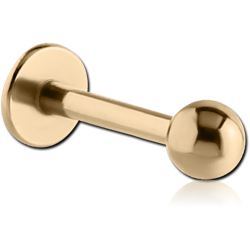 ZIRCON GOLD PVD COATED TITANIUM ALLOY MICRO LABRET