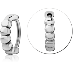 SURGICAL STEEL GRADE 316L LIP CLCKER RING