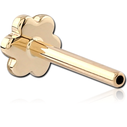 14 KARAT GOLD YELLOW THREADLESS PIN