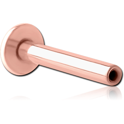 ROSE GOLD PVD COATED TITANIUM ALLOY THREADLESS LABRET PIN