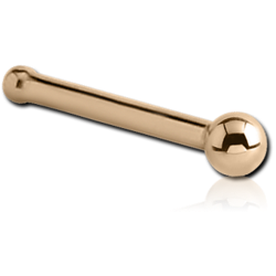 18 KARAT GOLD YELLOW NOSE BONE