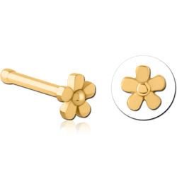 GOLD PVD COATED SURGICAL STEEL GRADE 316L NOSE BONE