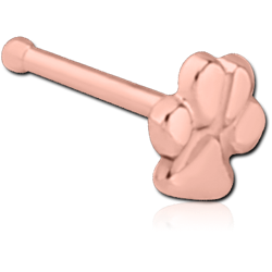 ROSE GOLD PVD COATED SURGICAL STEEL GRADE 316L NOSE BONE - PAW