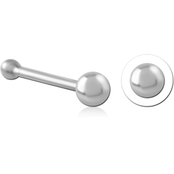 STERLING SILVER 925 RHODIUM COATED NOSE BONE