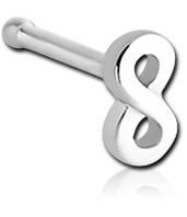 SURGICAL STEEL GRADE 316L INFINITY NOSE BONE