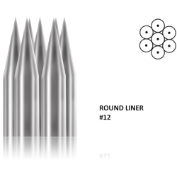 TATTOO NEEDLE ROUND LINER STERILE NUMBER 12