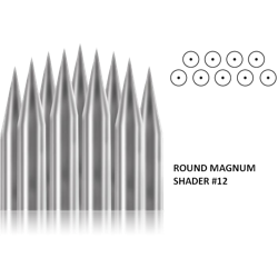 TATTOO NEEDLE 15 ROUND MAGNUM SHADER STERILE NUMBER 12