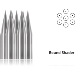 TATTOO NEEDLE 9 ROUND SHADER STERILE NUMBER 12