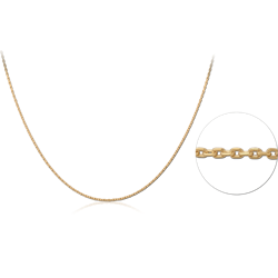 STERLING 925 SILVER GOLD PLATED 18K NECKLACE