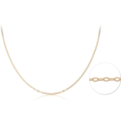 STERLING 925 SILVER GOLD PLATED 18K NECKLACE