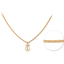 STERLING 925 SILVER GOLD PLATED 18K JEWELED NECKLACE WITH PENDANT