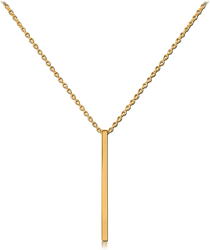 GOLD PVD COATED STERLING 925 SILVER NECKLACE WITH PENDANT