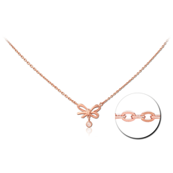 STERLING 925 SILVER ROSE GOLD PLATED JEWELED NECKLACE WITH PENDANT SPECIAL NEW DESIGN