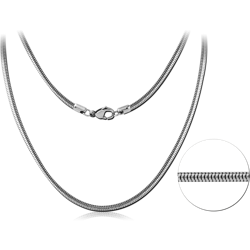 STAINLESS STEEL GRADE 304 UNSEAMED SNAKE CHAIN