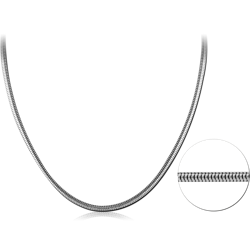 STAINLESS STEEL GRADE 304 UNSEAMED SNAKE CHAIN