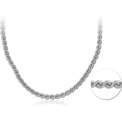 STAINLESS STEEL GRADE 304 SERPENTINE CHAIN