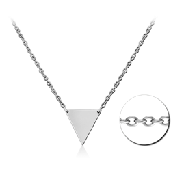 SURGICAL STEEL GRADE 316L NECKLACE WITH PENDANT